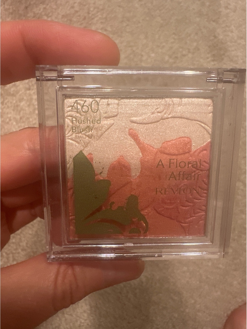(1)Revlon A Floral Affair Sheer Powder Blush in Hushed Blush 460